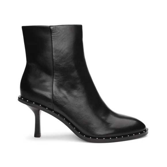 NEW Liverpool Costa Black Leather Boot with Studded Silver Detail Wome… - Picture 1 of 13
